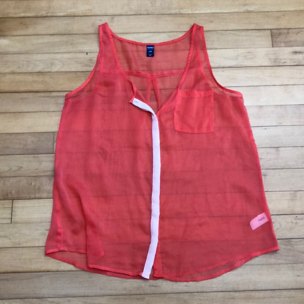 Old Navy Sheer tank top Size L